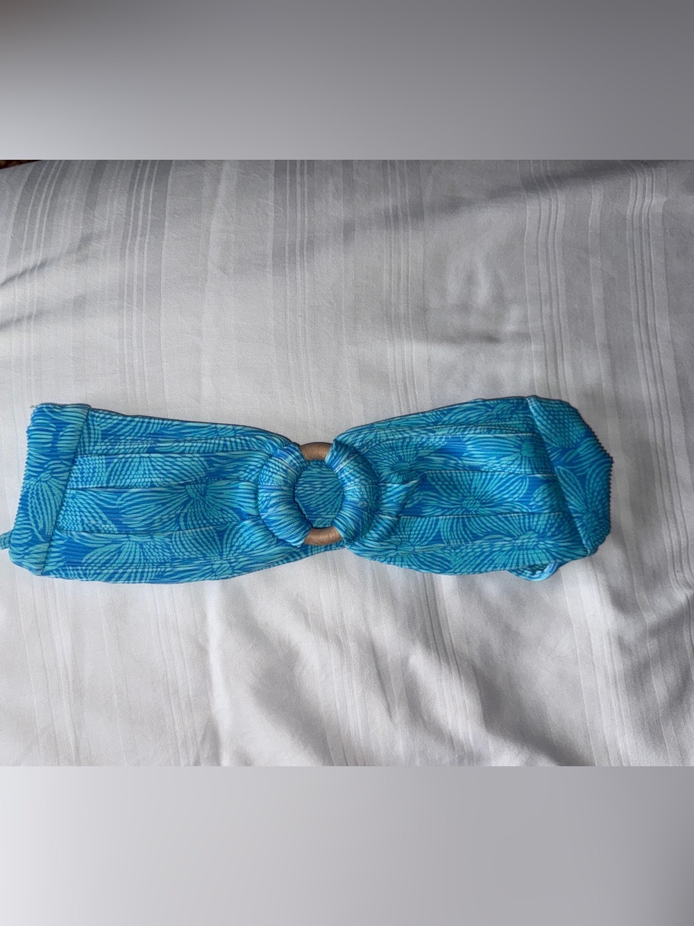Honey Swim Dolce Ribbed Bandeau Top